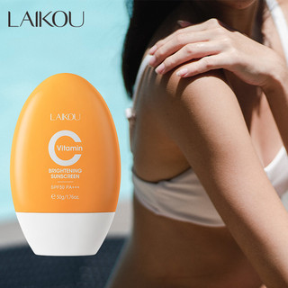 Laikou Kem Chống Nắng spf50 pa + + + 50g Chứa vitamin c Làm Sáng Da Chống Tia uv