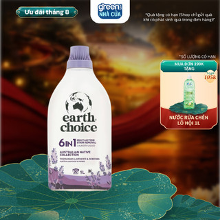 Nước Giặt Đậm Đặc 6in1 Cao Cấp EARTH CHOICE Hương Oải Hương Và Tùng Tuyết Mai Tinh Tế Làm Sạch Vết Bẩn An Toàn Cho Da