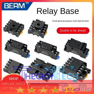 Đế rơle pyf08a ptf08a pyf14a dyf14a ổ cắm rơle trung gian nhỏ 8 lỗ 8 chân 11 chân 14 chân