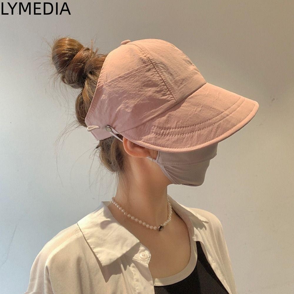 LYMEDIA chống nắng vành rộng LYMEDIA, Mũ câu cá có thể gập lại chống tia cực tím thời trang, mùa hè 