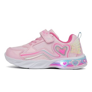 [Có sẵn] [Ảnh thật] GIÀY THỂ THAO SNEAKERS HÃNG DISNEY BUBBLE CHO BÉ GÁI CÓ ĐÈN NHÁY MẪU TIM HỒNG