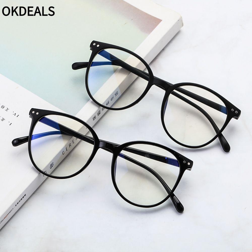 OKDEALS Kính Gọng Tròn Siêu Nhẹ Phong Cách Vintage Thời Trang