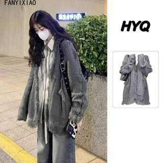 FANYIXIAO áo len cardigan áo khoác cardigan Hàn Phong xu hướng Minimalist Thời trang WMJ2480J0N 35Z240828