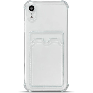 Ví Trong Suốt Silicon Mềm Chống Sốc Ốp Lưng Cho iPhone XR X XS Max Ốp Lưng Có Khe Cắm Thẻ TPU Trong Suốt Vỏ Điện Thoại Di Động