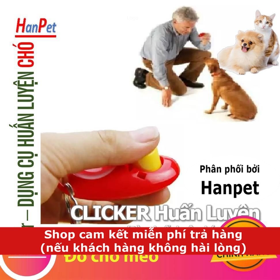 Clicker - Còi bấm huấn luyện chó nghiệp vụ chó police (Loại tốt) Cho chó làm quen với clicker rất đơ