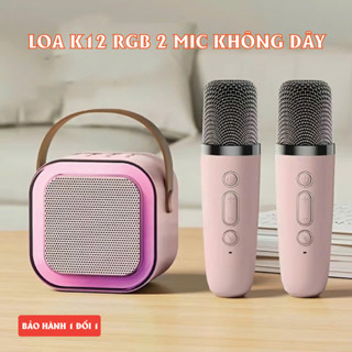 Loa Bluetooth Karaoke Mini K12 công suất 10W – CÓ ĐÈN LED. Loa Karaoke, Loa K12, Loa mini, Loa máy tính Loa hát karaoke