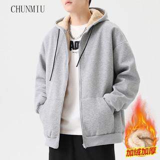 CHUNMIU Áo khoác hoodie sweater nỉ siêu rẻ phù hợp nam nữ rộng thoải mái 2024 NEW MWY2490GLX 37Z240908