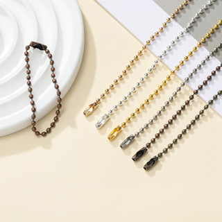 St. kunkka 10-50 Chiếc Retro Hạt Dây Xích 12cm Hạt Dài Móc Chìa Khóa Nhãn Kết Nối Cho DIY Phụ Kiện Trang Sức