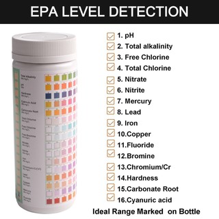 【Anna】Water Test Strips Accuracy Drinking Water For Science Education Functional