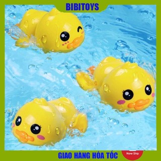 Vịt bơi thả bồn tắm vặn cót Đồ Chơi Nhà Tắm Vịt con Bơi Lội Cho Bé