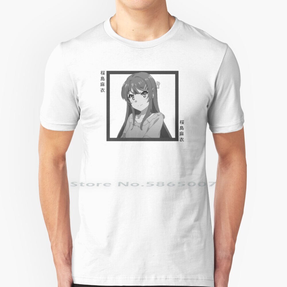 Bunny Girl Senpai Mai Hộp Áo 100% Cotton Rascal Không Giấc Mơ Của Bunny Girl Senpai Anime Bé Gái Dễ 