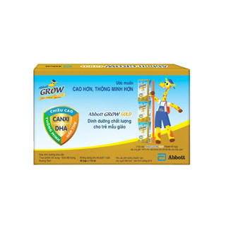 Thùng 48 hộp sữa Abbott Grow Gold hương vani 110ml
