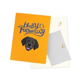 Thiệp chúc mừng YU 3D Labrador Thiệp chúc mừng Ngày của Cha Lời chúc tốt nghiệp