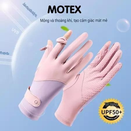 Găng Tay Chống Nắng UPF50+ Chống Tia UVA UVB Mỏng Nhẹ Thun Lạnh Thoáng Khí Chống Trượt Lái Xe Mở Đầu Ngón Tay Cảm Ứng