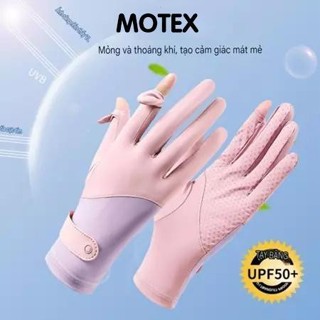 Găng Tay Chống Nắng UPF50+ Chống Tia UVA UVB Mỏng Nhẹ Thun Lạnh Thoáng Khí Chống Trượt Lái Xe Mở Đầu Ngón Tay Cảm Ứng