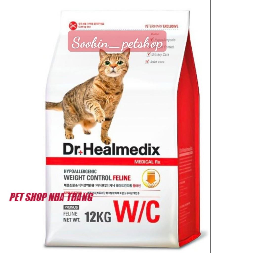 [12kg] THỨC ĂN HẠT CHO MÈO (KHÔNG GÂY DỊ ỨNG & QUẢN LÝ CÂN NẶNG) - DR. HEALMEDIX HYPOALLERGENIC WEIG