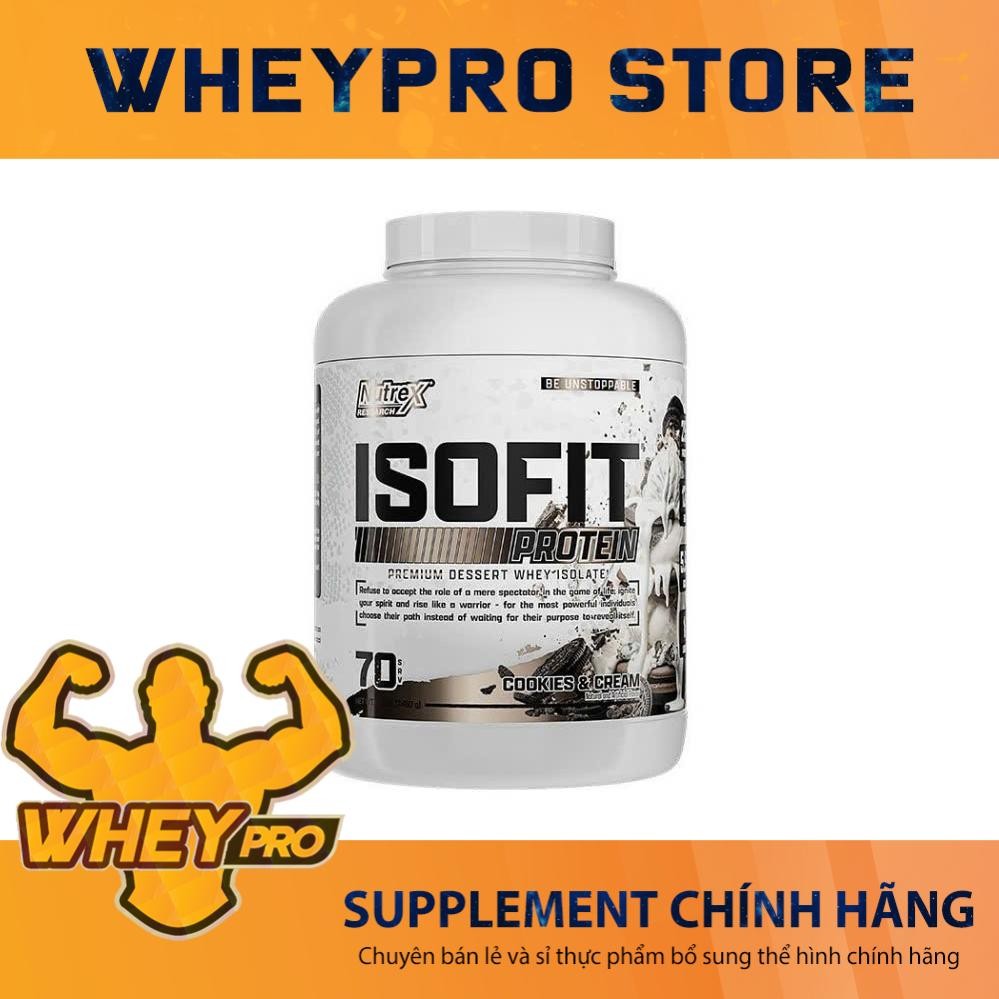 Nutrex Whey Isofit Protein Isolate Bổ Sung Đạm Phát Triển Cơ Bắp