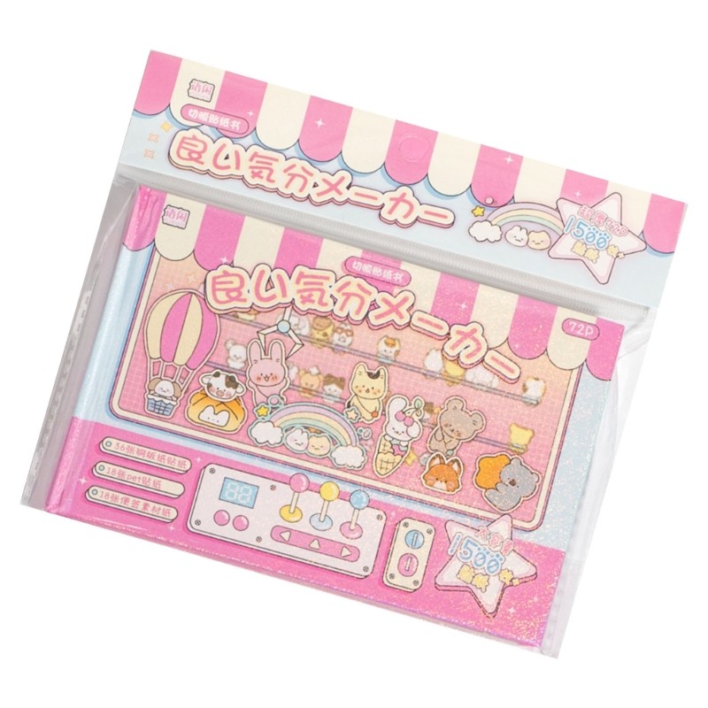 ANN Good Mood Maker Sticker Book Aesthetic Sticker Journal Sticker Nhãn dán trang trí cho DIY và Scr