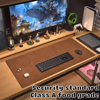Miếng lót chuột chơi game bằng da hai mặt | Thảm để bàn chống thấm nước & chống trượt | Bàn phím kích thước lớn | Thảm viết Laptop văn phòng | Phụ kiện gia đình & chơi game