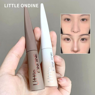  LITTLE ONDINE Bút khắc dạng lỏng bắt sáng và tạo khối Phấn bắt sáng mờ Phấn tạo khối cho mũi 