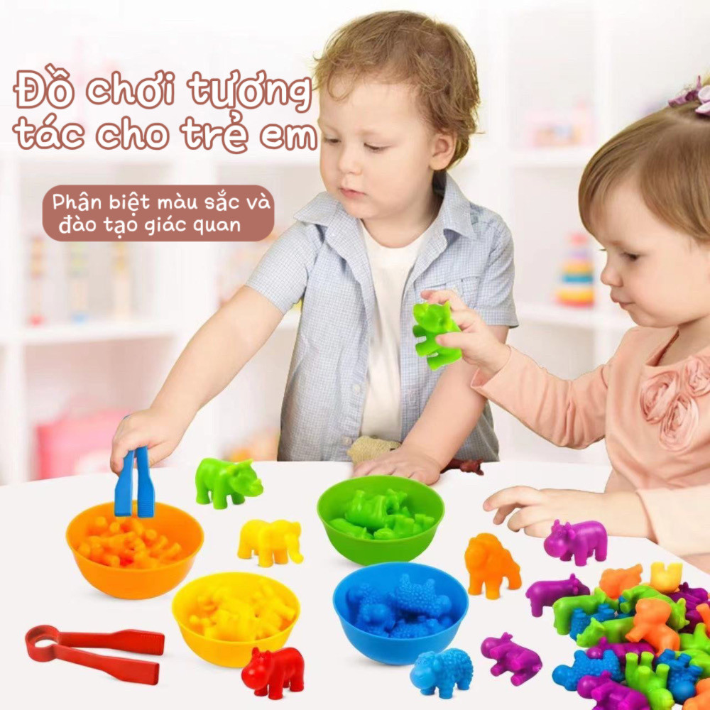 Animal Cognition Counting Color Classification Sensory Training Educational Toys for Kids
