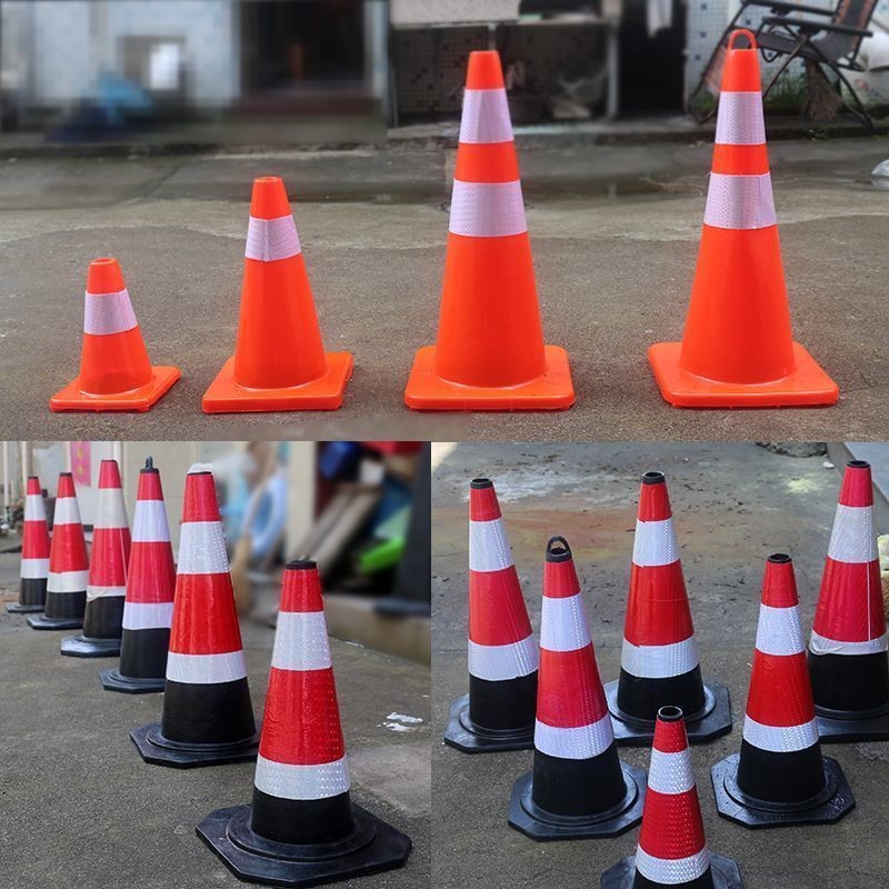 70cm Nón đường cao su Nón phản quang Nón vòng Nón thùng 90cm Nón kem Nón cách ly Nón cảnh báo Nón rà