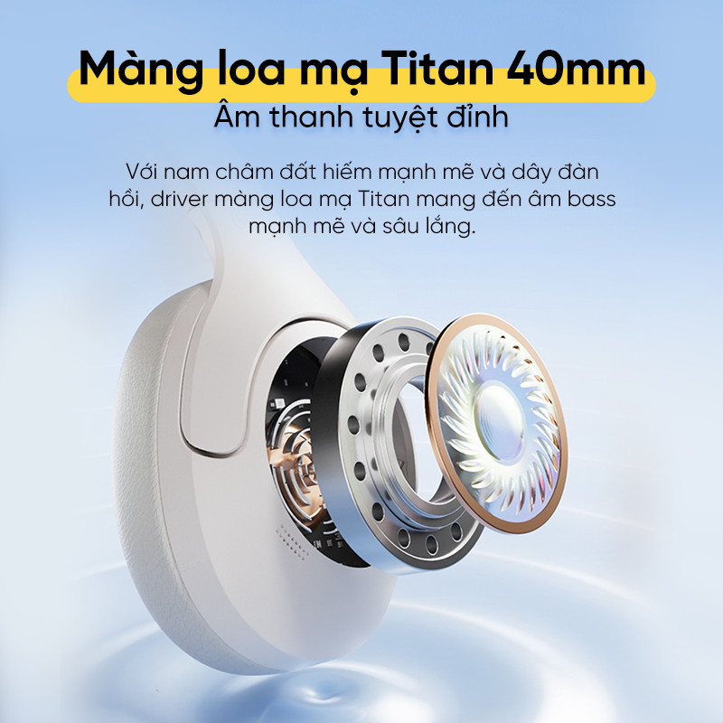 Tai Nghe Chụp Tai Không Dây QCY H3 Lite BH24H3C ANC (Bluetooth v5.3, 60H, ENC)- BH Chính Hãng | BigBuy360 - bigbuy360.vn