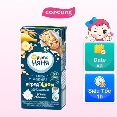 Sữa đêm yến mạch vị chuối Fruto Nyanya (200ml)