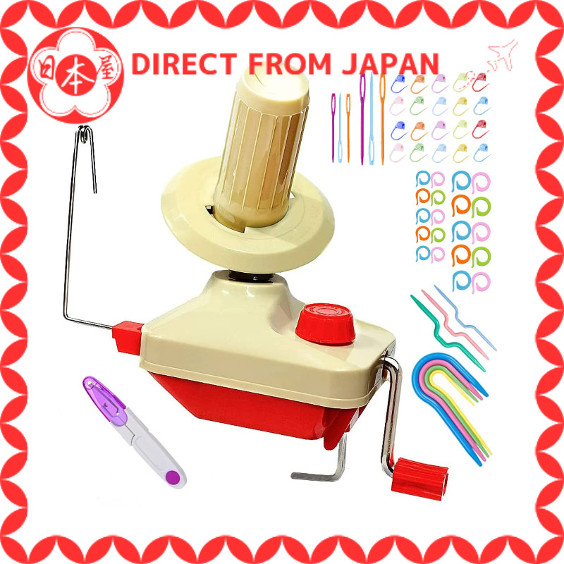 [Direct from Japan] Yarn Ball Winder Manual Yarn Winder for Hobby Easy to Use Knitting Kit Craft Sup