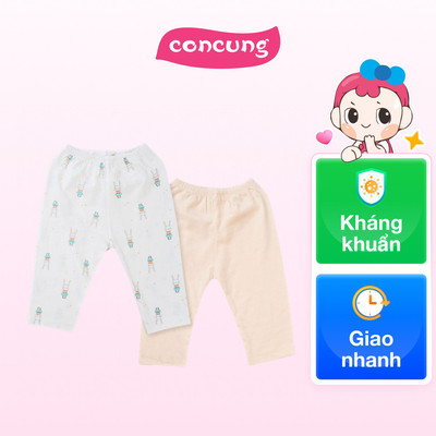 Cặp quần ss dài Animo NB422054 (3-6M,cam-trắng)