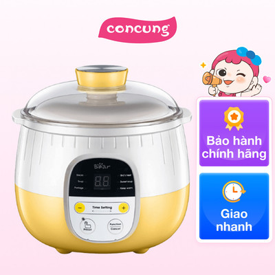 Nồi nấu chậm Bear 0,8L (Vàng, SUBE001, Vi)
