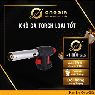  Đèn khò gas mini ONGGIA TORCH 504 tự động đánh lửa nhóm than BBQ hàn ống khò bánh nhiệt 1200°C 