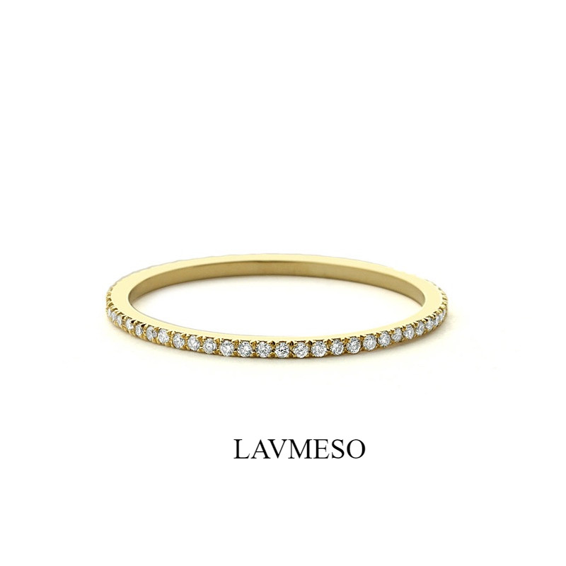 Phong Cách Đơn Giản Hình Học Hàng Đơn Full Kim Cương Nhẫn Nữ Bán Chạy Sáng Tạo Tính Khí Thời Trang Tinh Tế Đuôi Nhẫn  Quà tặng