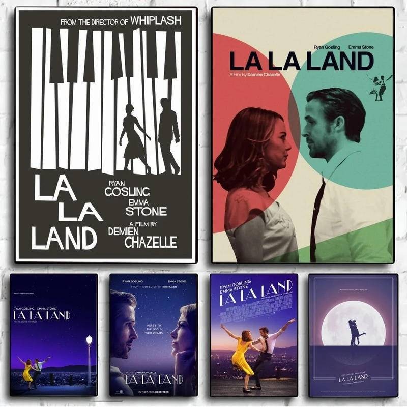 La La Land Poster Không Đóng Khung Poster Câu Lạc Bộ Kraft Thanh Giấy Vintage Poster Treo Tường Tran