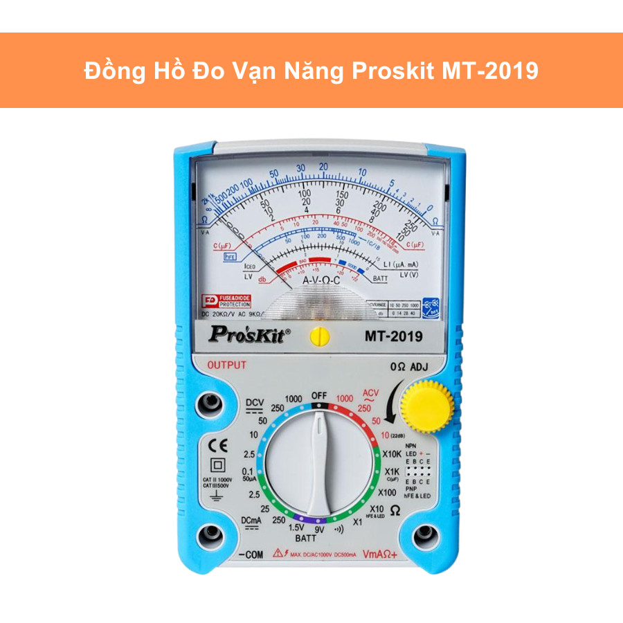 Đồng Hồ Đo Điện Proskit MT-2019, MT-2017, Đồng Hồ Đo Điện Vạn Năng