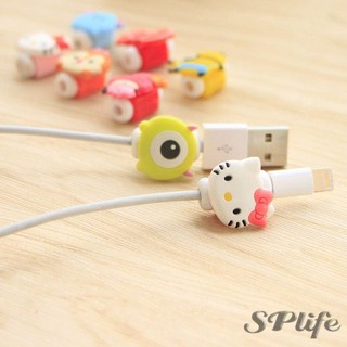 Sáng tạo hoạt hình dễ thương điện thoại dữ liệu cáp bảo vệ vỏ cáp sạc bảo vệ tai nghe cáp tổ chức