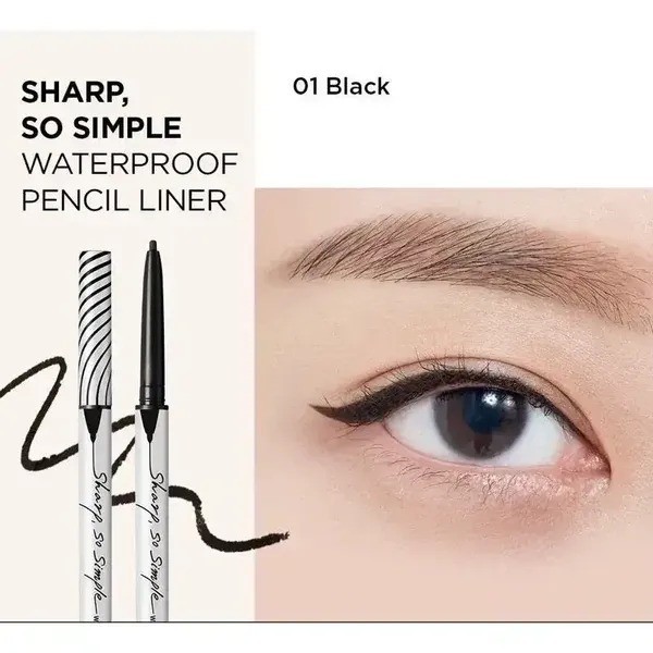 Chì Kẻ Viền Mắt Clio Sharp So Simple Waterproof Pencil Liner 0.14g
