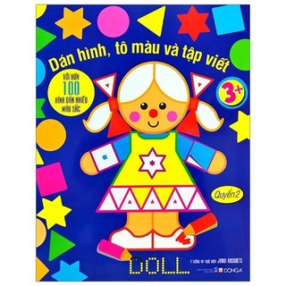Sách - Dán Hình, Tô Màu Và Tập Viết - Quyển 2