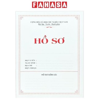 Bộ hồ sơ cao cấp 02 - fahasa