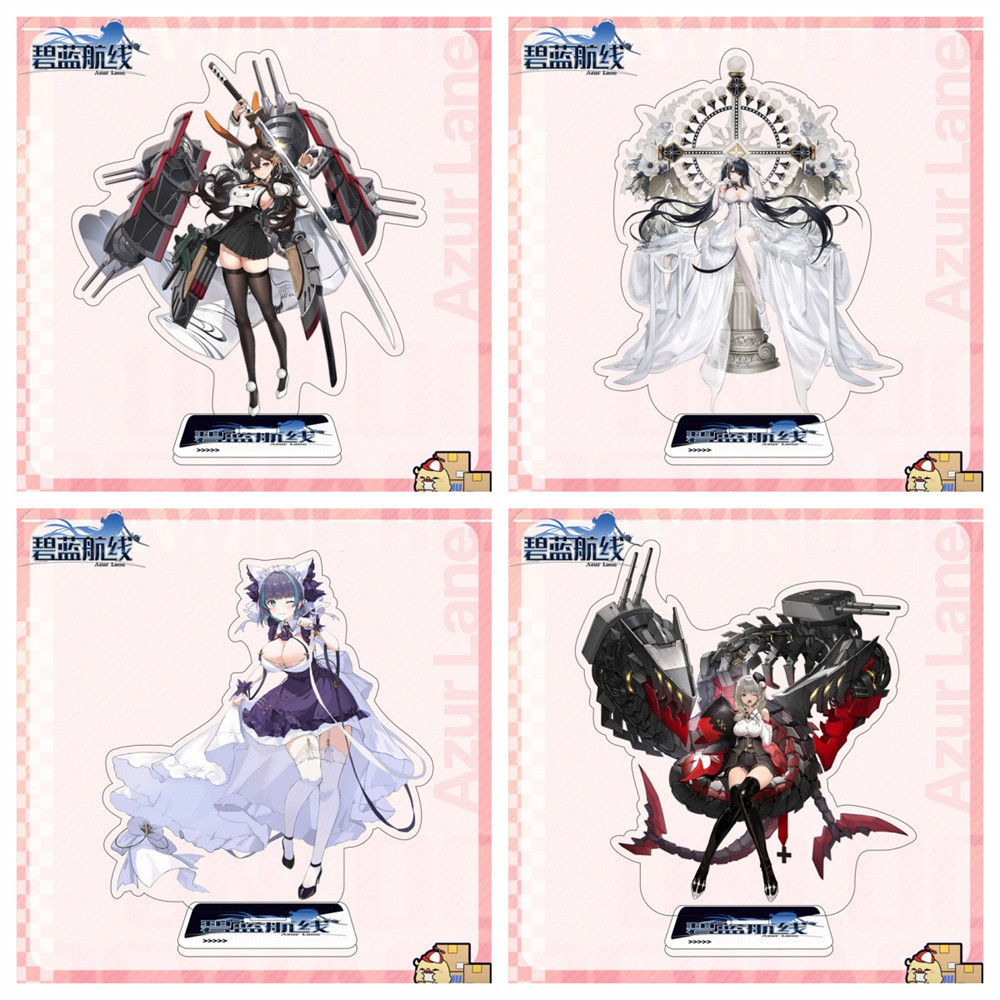 Móc Khoá, Standee, Azur Lane Ayanami Kaga Mikasa Akagi Anime Game Trang Trí Bàn Học, Làm Việc TIỆM C