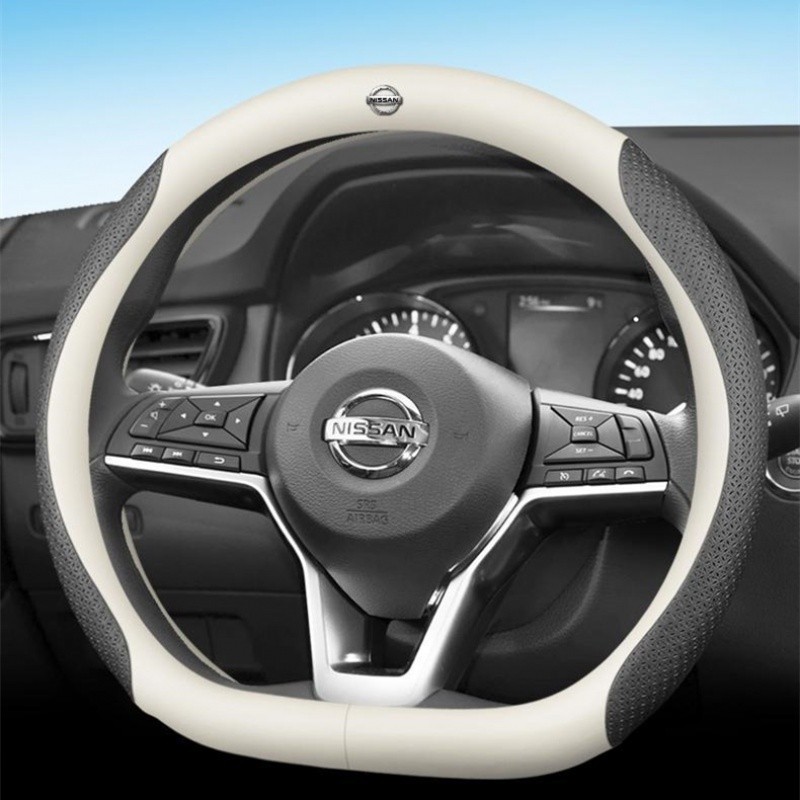 Bọc vô lăng da Nissan Leaf 370Z Almera Livina Terra Navara