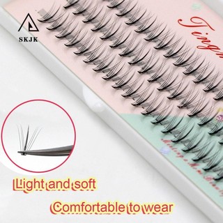 Needway 60 Chiếc Cụm Lông Mi Cá Nhân Siêu Mỏng Ghép Lông Mi Chồn Lông Mi Giả Lông Tơ Lâu Dài Thời Trang Premade Khối Lượng Lông Mi Tự Nhiên Nối Dài