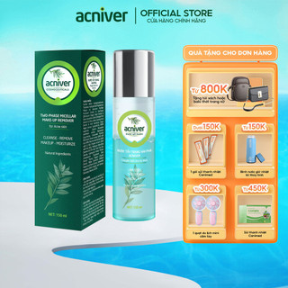 Nước tẩy trang Acniver làm sạch lớp trang điểm, bụi bẩn, bã nhờn, cấp ẩm nhanh cho da mụn nhạy cảm