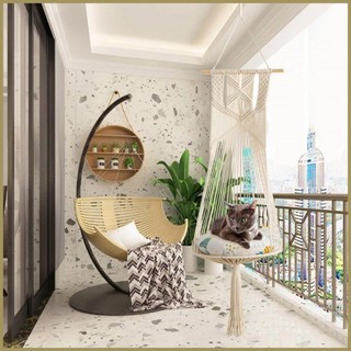 Macrame Võng Cho Mèo Bohemia Đa Năng Giường Mèo Con Dệt Tay Dây Cotton Giường Giường Xoay Giường Cho paca3vn