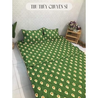 Sét Bộ Chăn Ga Gối Hè Hinh Trái bơ