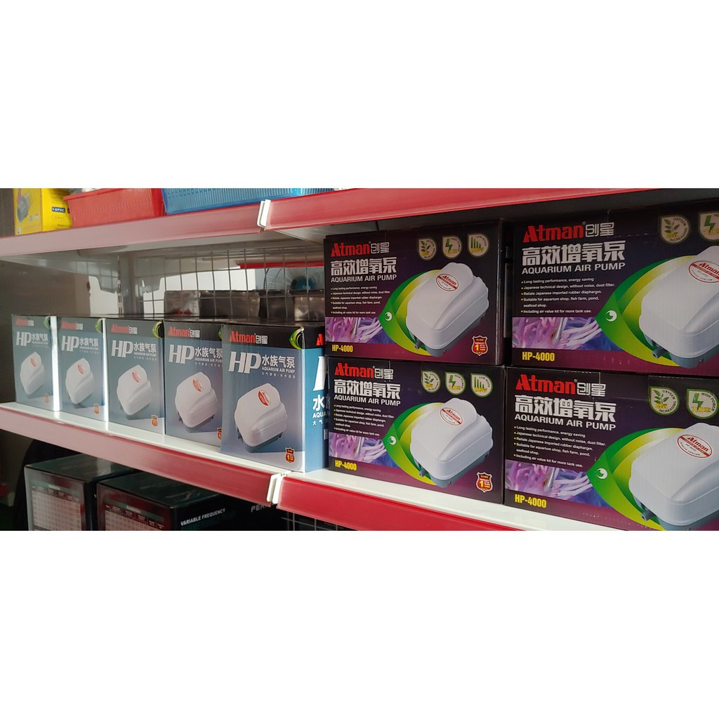 Máy sủi oxy tiết kiệm điện Atman HP 4000-HP8000-HP12000 thế hệ mới