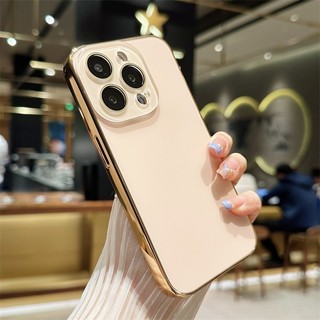 Ốp PC mờ mạ điện sang trọng cho IPhone 15 14 11 13 12 Pro Max 15plus Vỏ phim ống kính thủy tinh