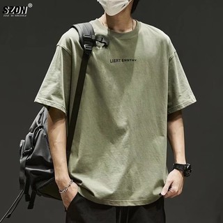 Phong Cách Mới Áo Thun Nữ Tay Ngắn Nam Mùa Hè Phiên Bản Hàn Quốc Hợp Thời Trang Đơn Giản Nửa Tay Top Phong Cách Hồng Kông Rời Áo Thun Mặc Đường Phố