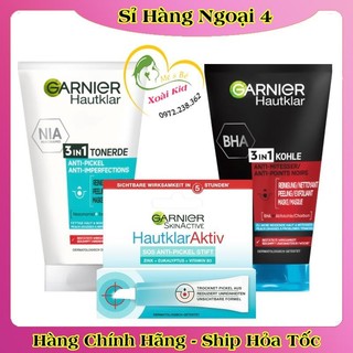 [auth] SỮA RỬA MẶT GARNIER 3IN1 CHO DA DẦU, NHỜN GIÚP SE KHÍT LỖ CHÂN LÔNG- NỘI ĐỊA ĐỨC ĐỦ BILL [Hot]
