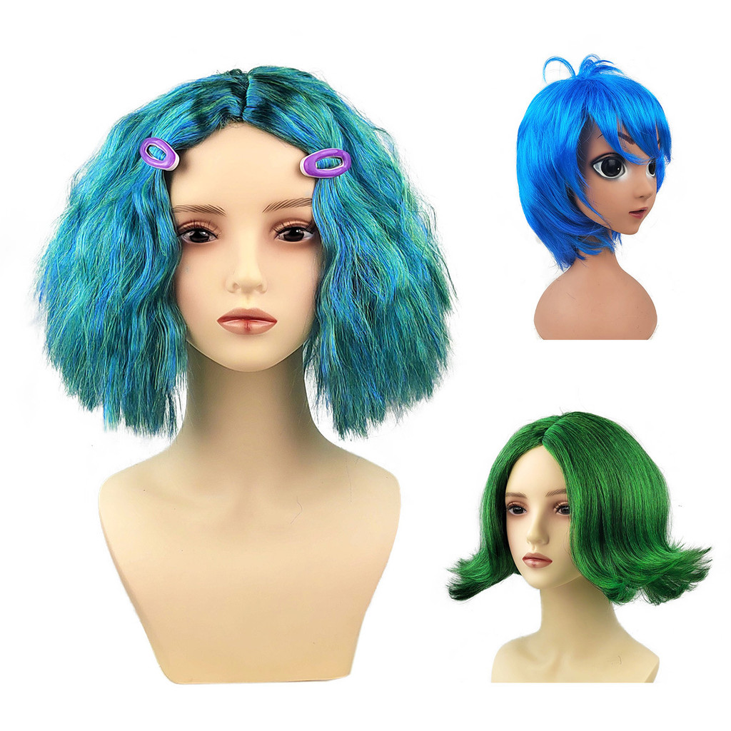 Inside Out 2 Cosplay Tóc Giả Anime Tóc Giả Chịu Nhiệt Tiệc Halloween